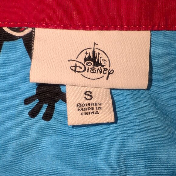 Disney Oswald the Lucky Rabbit Mens Blue Button Up Shirt Sz Small NWT - Picture 2 of 10